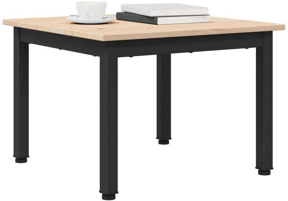 Kavos staliukas Natūrali 50 x 50 x 36 cm Kietos pušies mediena