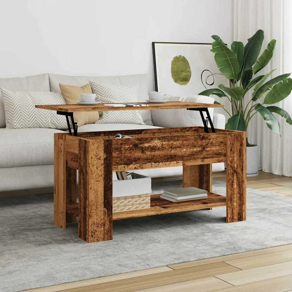 kavos staliukas Old Wood 101x49x52 cm Engineered Wood