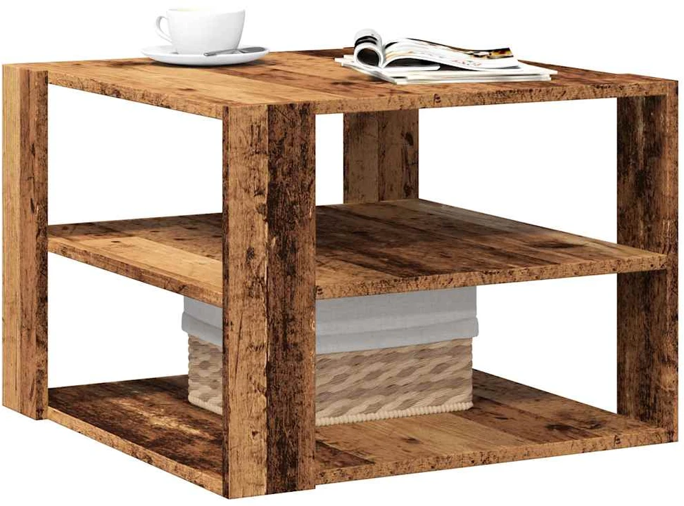 kavos staliukas Old Wood 58x58x40 cm Engineered Wood