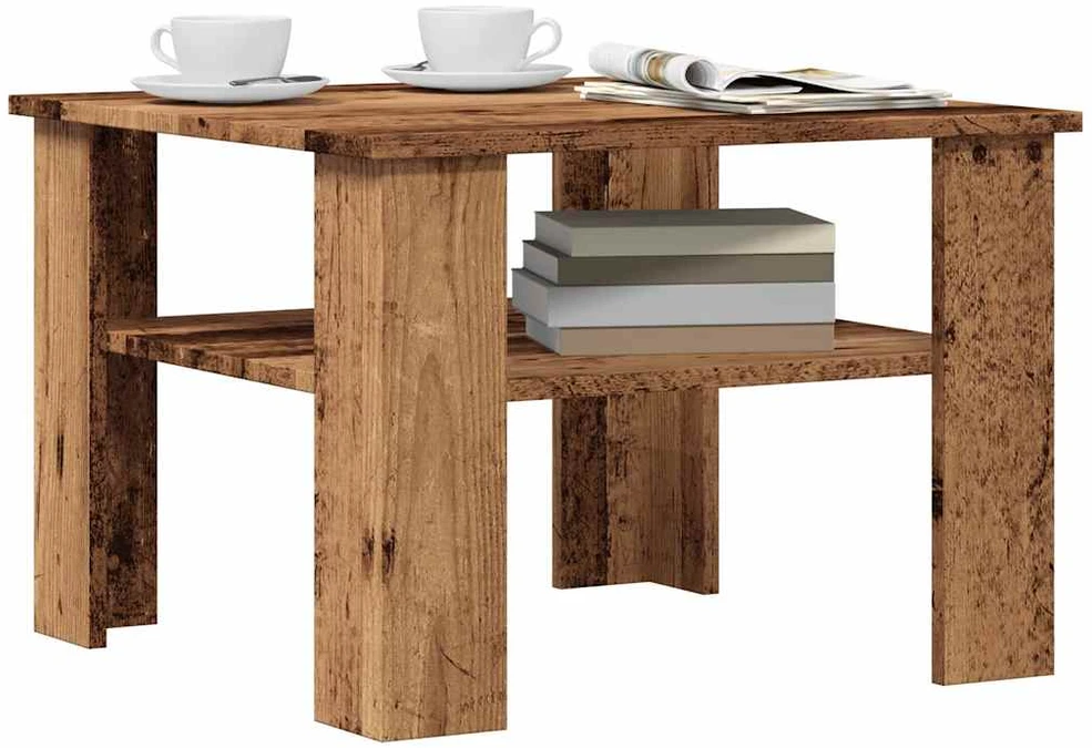 kavos staliukas Old Wood 60x60x42 cm Engineered Wood