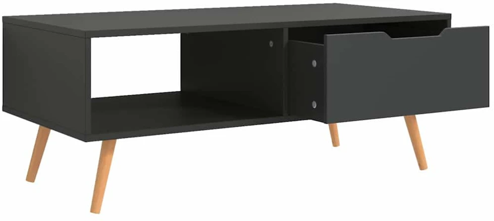Kavos staliukas, pilkas, 100x49,5x43cm, apdirbta mediena