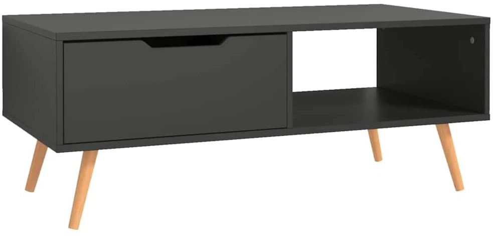 Kavos staliukas, pilkas, 100x49,5x43cm, apdirbta mediena
