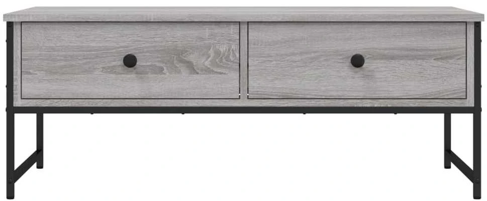 Kavos staliukas, pilkas ąžuolo, 101x49x39,5cm, apdirbta mediena