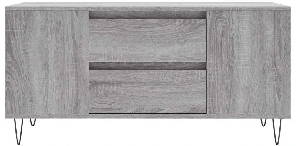 Kavos staliukas, pilkas ąžuolo, 102x44,5x50cm, apdirbta mediena