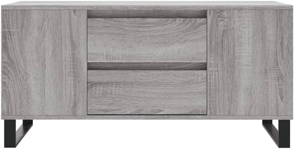 Kavos staliukas, pilkas ąžuolo, 102x44,5x50cm, apdirbta mediena