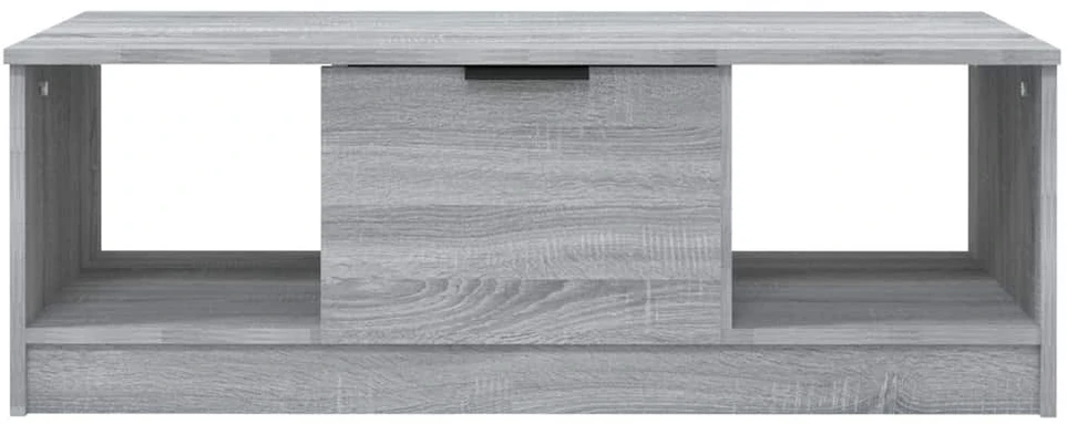 Kavos staliukas, pilkas ąžuolo, 102x50x36cm, apdirbta mediena