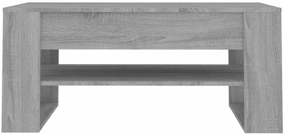 Kavos staliukas, pilkas ąžuolo, 102x55x45cm, apdirbta mediena