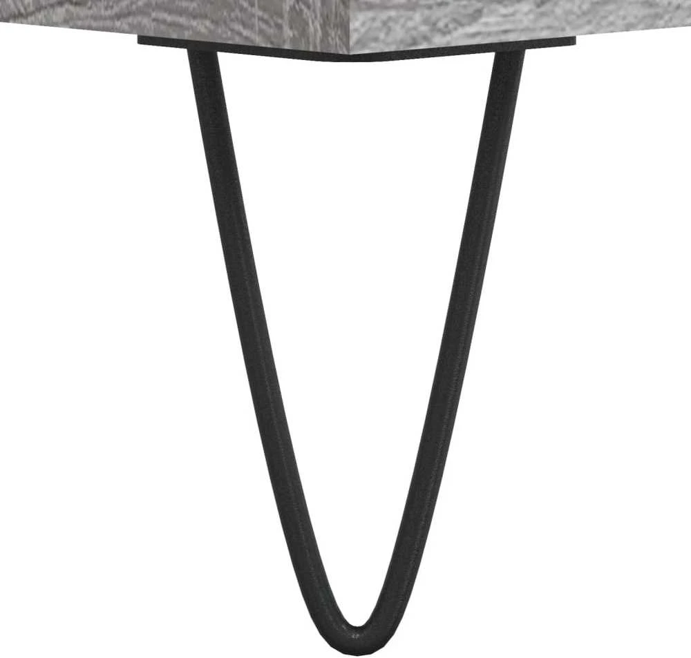 Kavos staliukas, pilkas ąžuolo, 90x49x45cm, apdirbta mediena