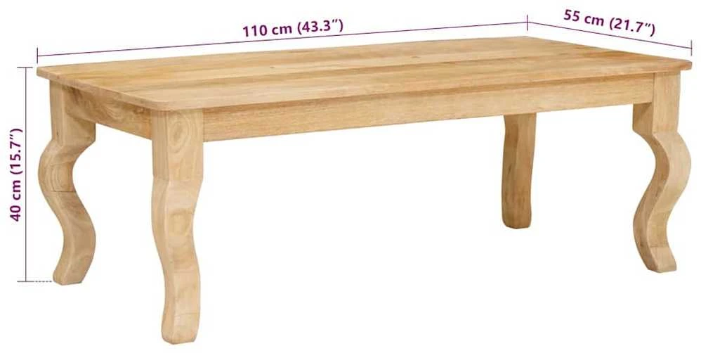 Kavos staliukas Ruda 110 x 55 x 40 cm Kietas mango medis