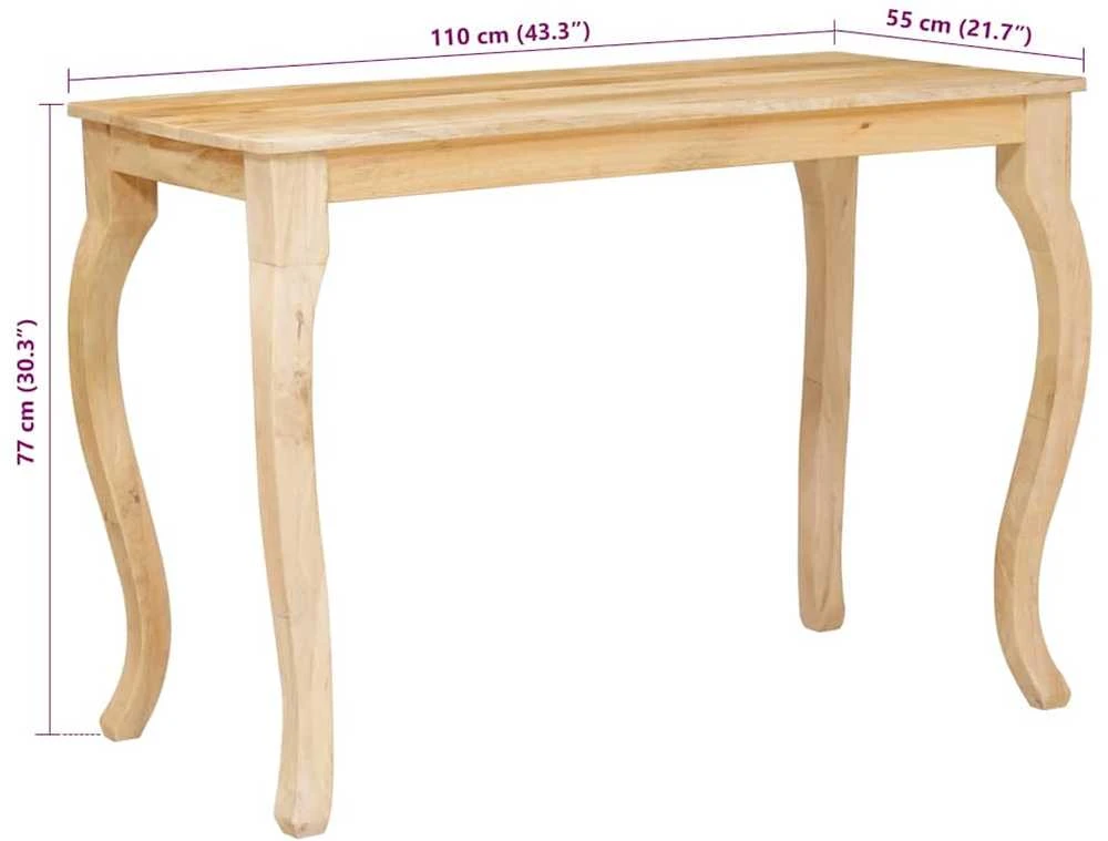 Kavos staliukas Ruda 110 x 55 x 77 cm Kietas mango medis