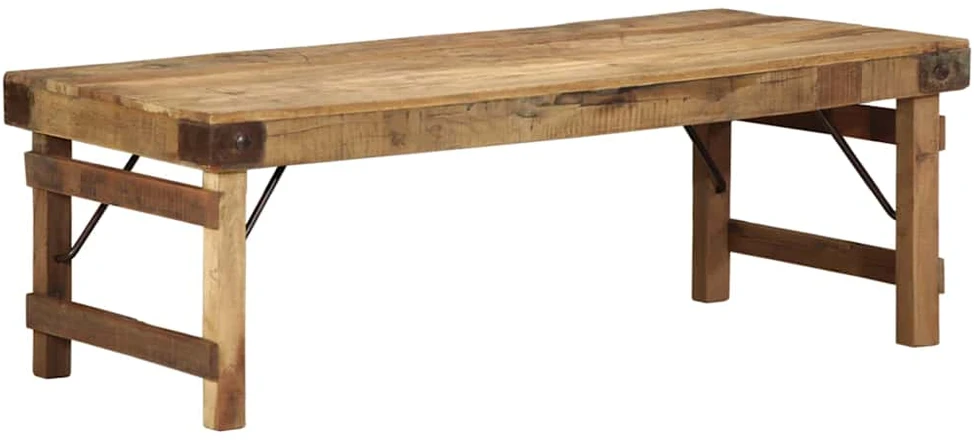 Kavos staliukas Ruda 110 x 55 x 40 cm Kietas atkurtas medis