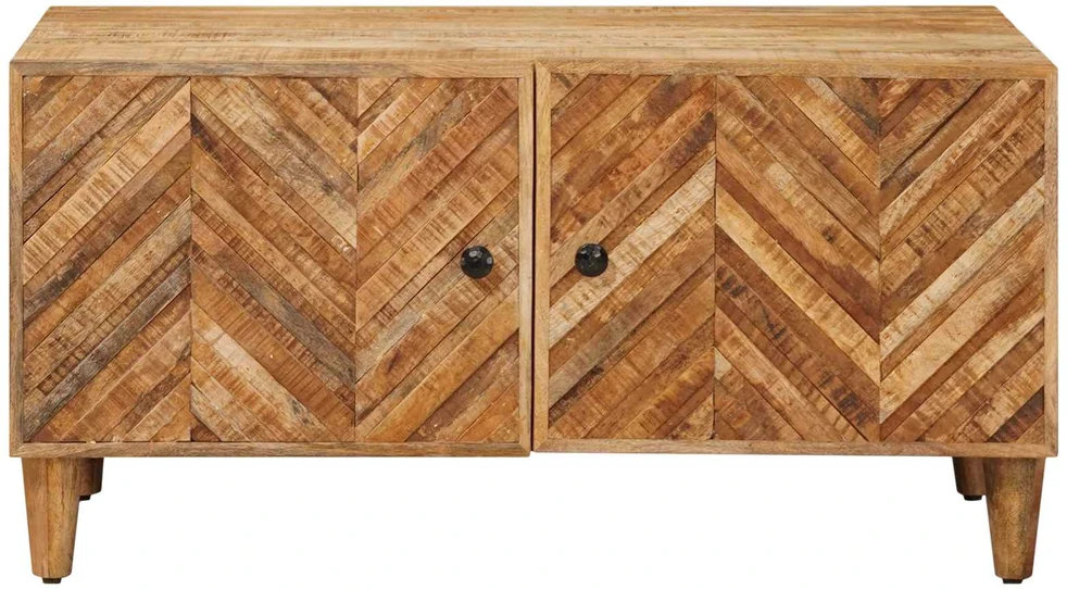 Kavos staliukas Ruda 80 x 50 x 40 cm Kietas mango medis