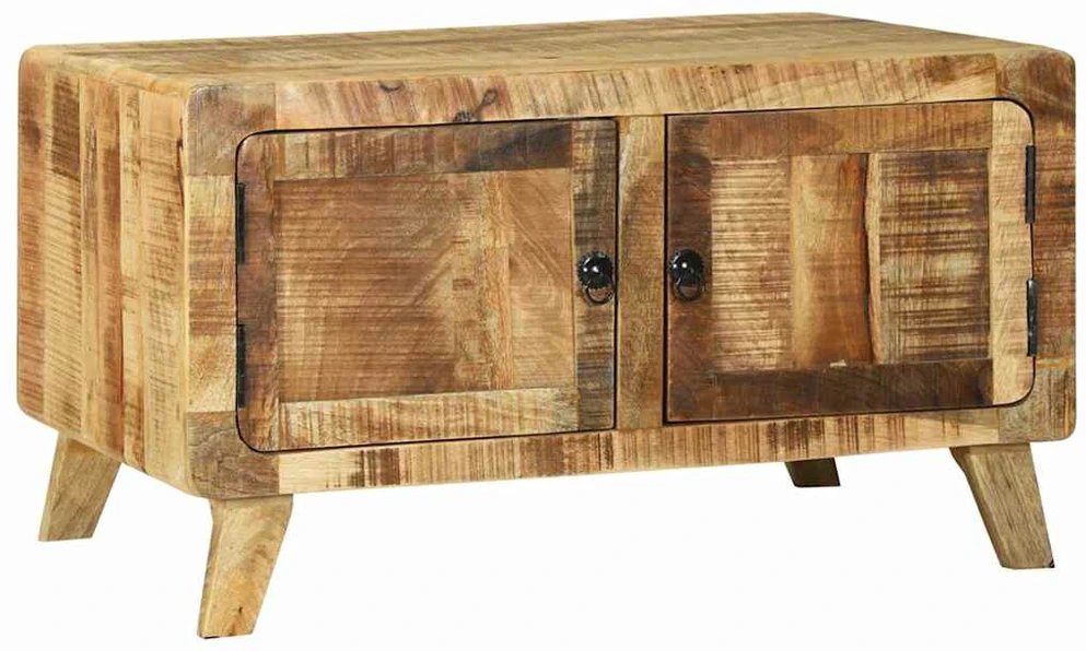 Kavos staliukas Ruda 80 x 54 x 45 cm Kietas mango medis