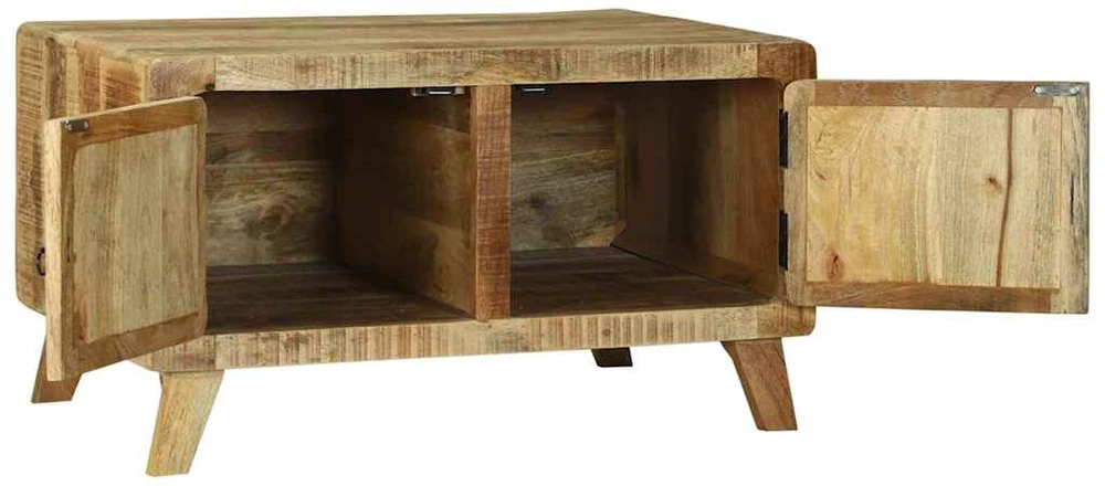 Kavos staliukas Ruda 80 x 54 x 45 cm Kietas mango medis