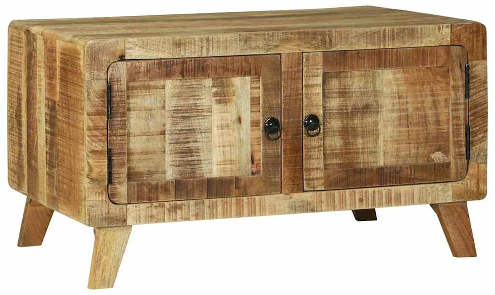 Kavos staliukas Ruda 80 x 54 x 45 cm Kietas mango medis