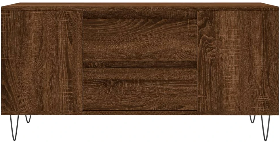 Kavos staliukas, rudas ąžuolo, 102x44,5x50cm, apdirbta mediena