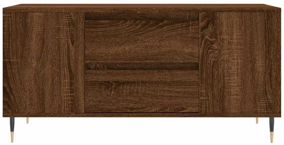 Kavos staliukas, rudas ąžuolo, 102x44,5x50cm, apdirbta mediena