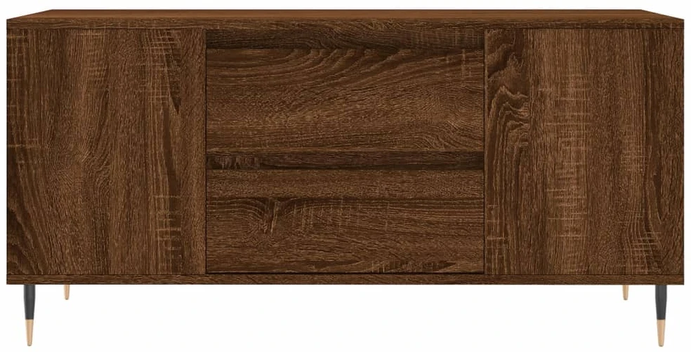 Kavos staliukas, rudas ąžuolo, 102x44,5x50cm, apdirbta mediena