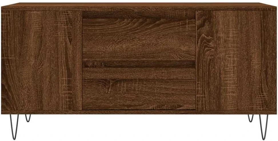 Kavos staliukas, rudas ąžuolo, 102x44,5x50cm, apdirbta mediena