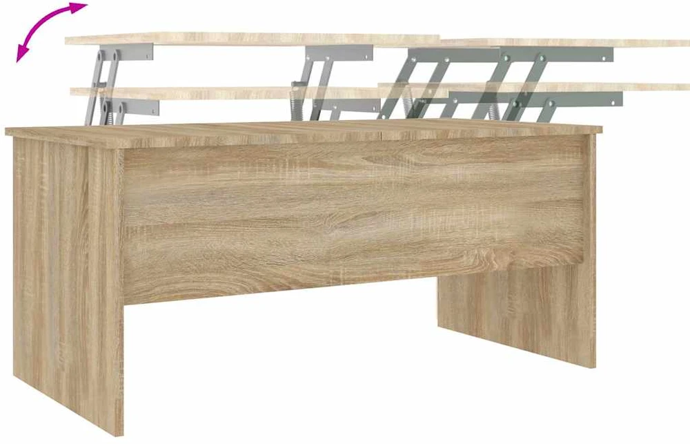 Kavos staliukas, sonoma ąžuolo, 102x50,5x46,5cm, mediena