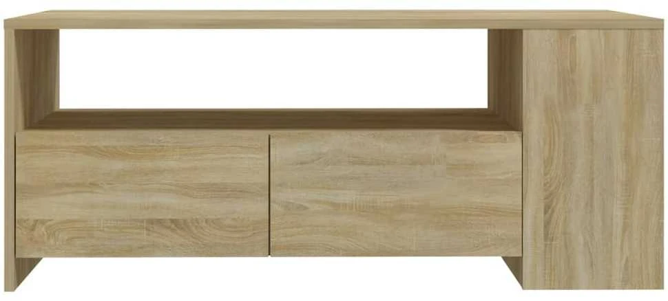 Kavos staliukas, sonoma ąžuolo, 102x55x42cm, apdirbta mediena