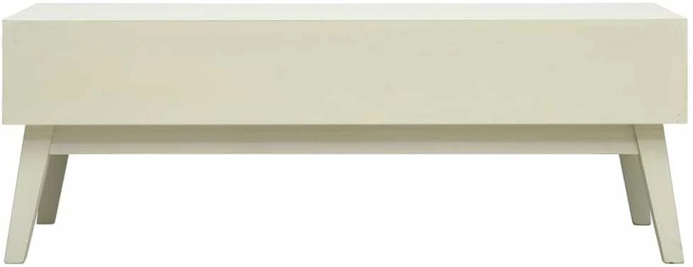 Kavos staliukas su 2 stalčiais, pilkas, 110x50x40cm, mediena