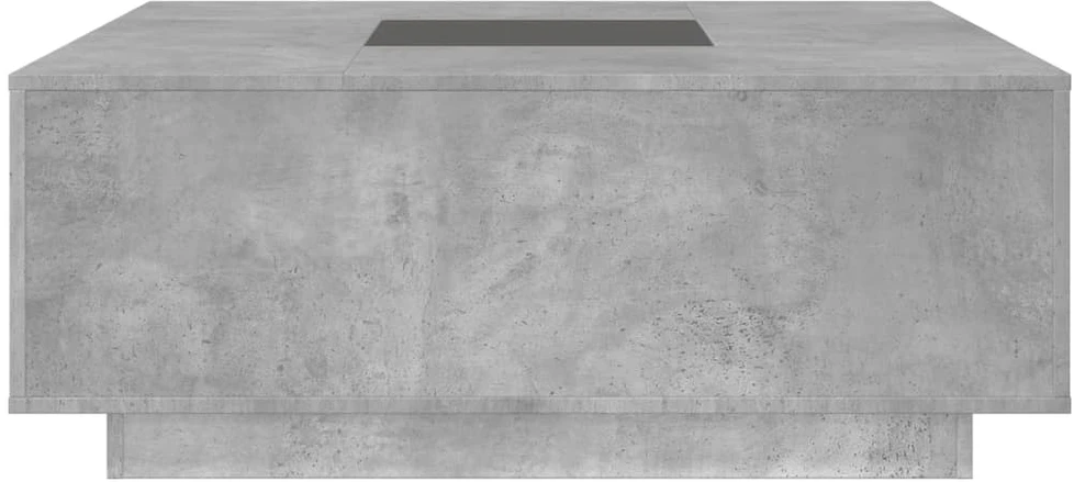 Kavos staliukas su Infinity LED, betono, 100x100x40cm