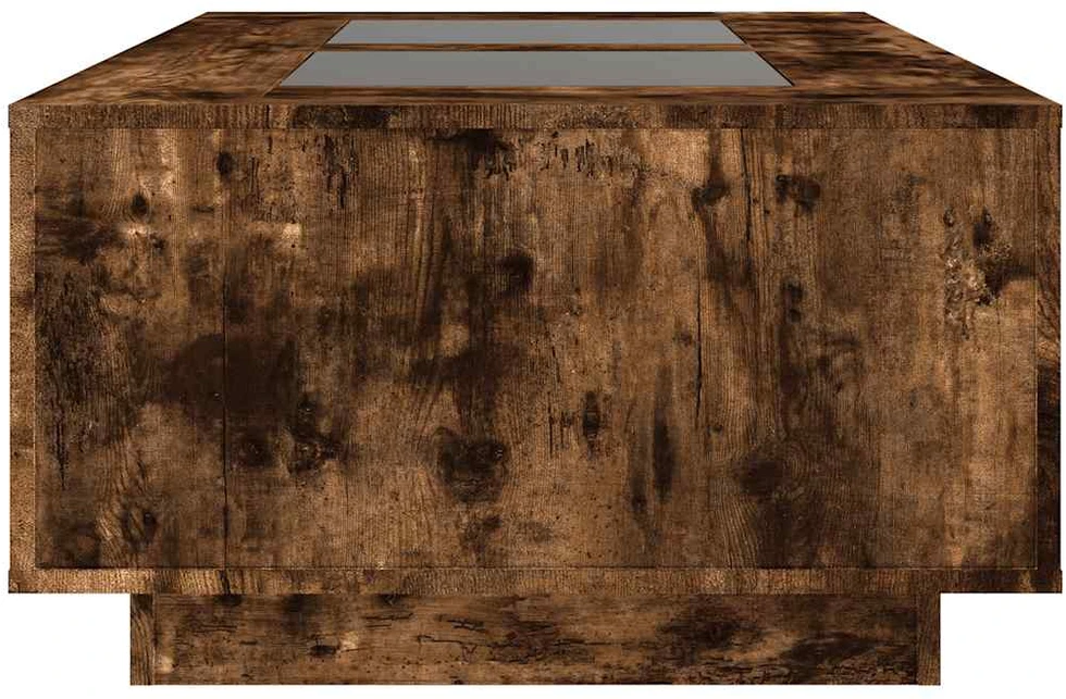 Kavos staliukas su Infinity LED, dūminio ąžuolo, 116x69x40cm