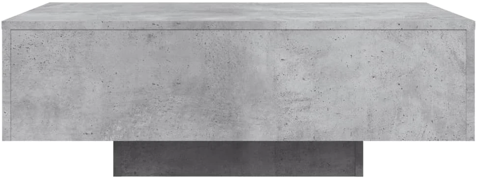 Kavos staliukas su LED lemputėmis, betono pilkas, 85x55x31cm