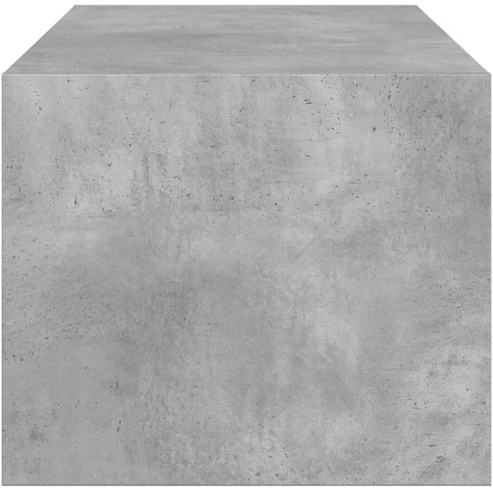 Kavos staliukas su stiklinėmis durelėmis, betono, 102x50x42cm