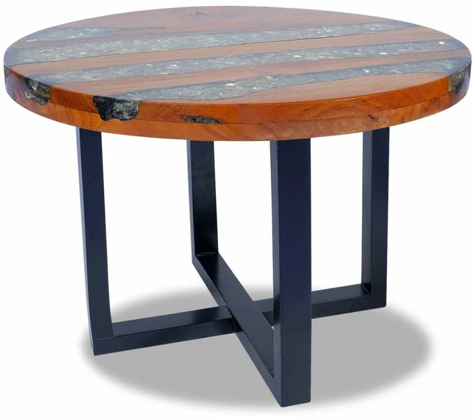 Kavos staliukas, tikmedis ir derva, 60 cm