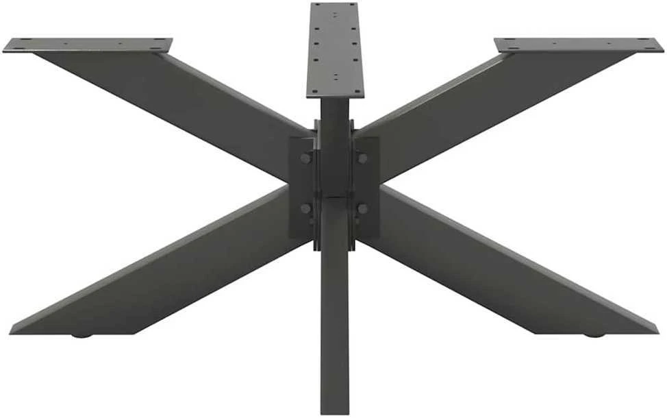 Kavos staliuko koja, voro formos, antracito spalvos, 98x58x(42-43) cm, plienas