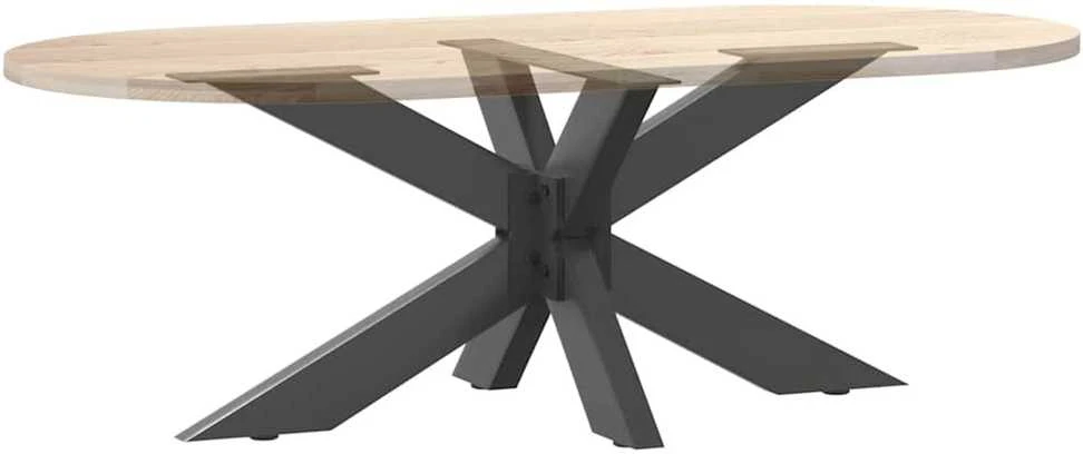 Kavos staliuko koja, voro formos, antracito spalvos, 98x58x(42-43) cm, plienas