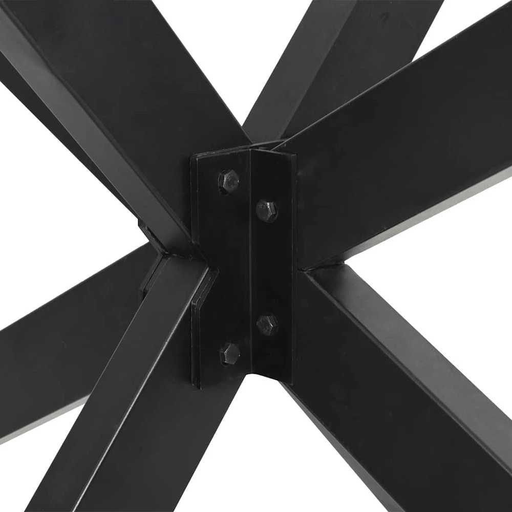 Kavos staliuko koja, voro formos, antracito spalvos, 98x58x(42-43) cm, plienas