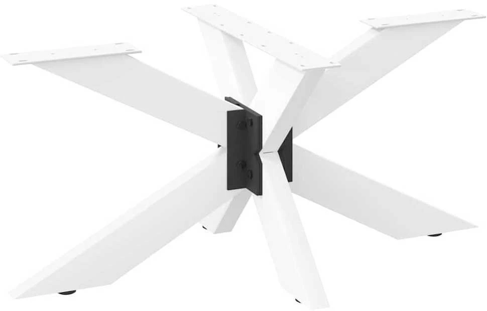 Kavos staliuko koja, voro formos, balta, 98x58x(42-43) cm, plienas