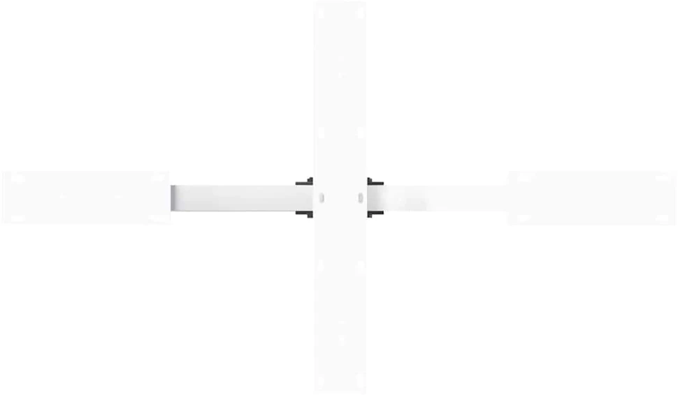 Kavos staliuko koja, voro formos, balta, 98x58x(42-43) cm, plienas