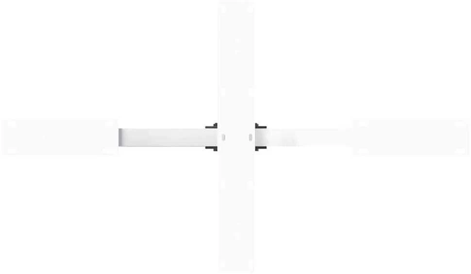 Kavos staliuko koja, voro formos, balta, 98x58x(42-43) cm, plienas