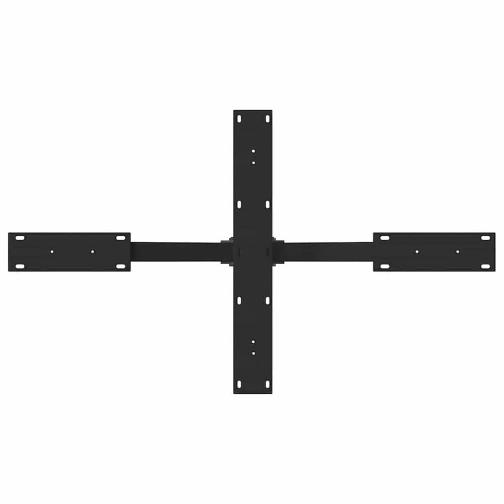 Kavos staliuko koja, voro formos, juoda, 98x58x(42-43) cm, plienas