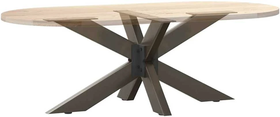 Kavos staliuko koja, voro formos, juoda, 98x58x(42-43) cm, plienas