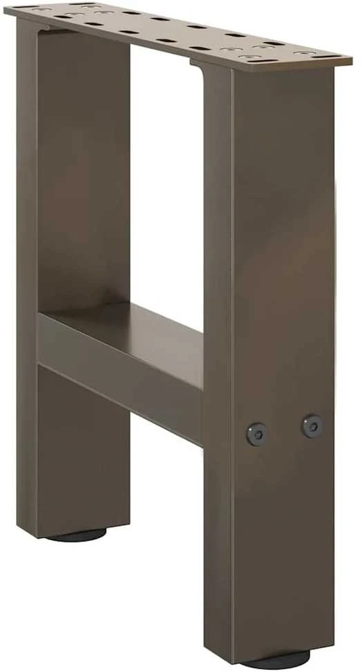 Kavos staliuko kojelės, 2 vnt., 40 x (30-31) cm, natūralus plienas