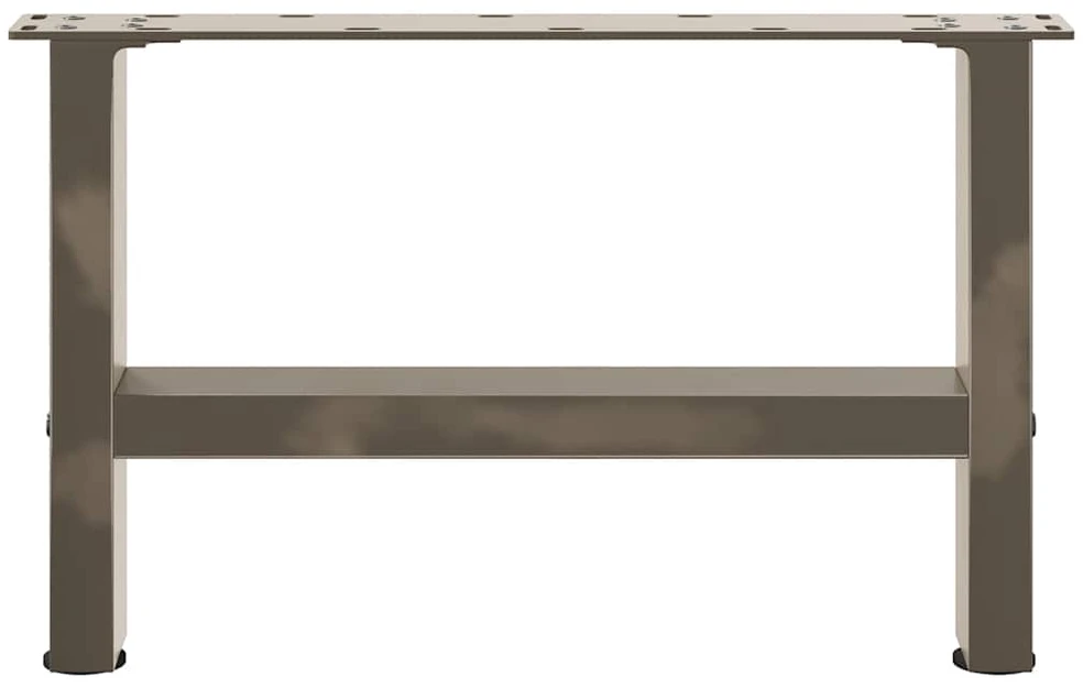Kavos staliuko kojelės, 2 vnt., 50x(30-31) cm, natūralus plienas