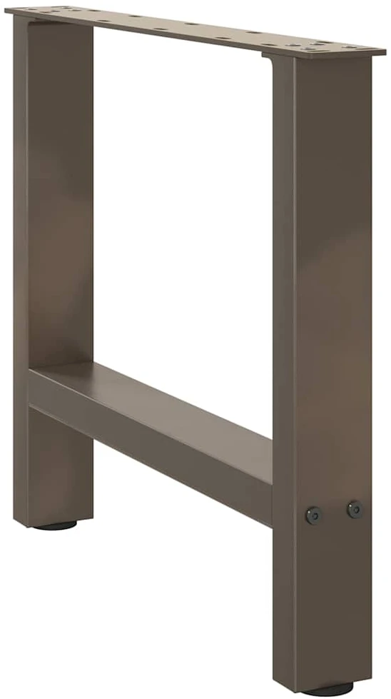 Kavos staliuko kojelės, 2 vnt., 50x(42-43) cm, natūralus plienas