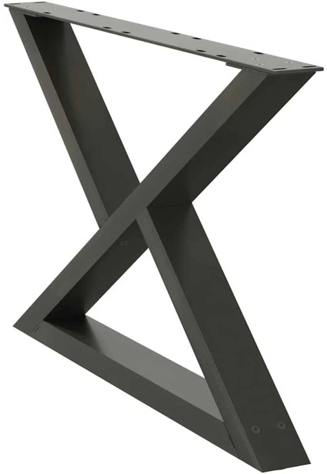 Kavos staliuko kojos, 2 vnt., antracito spalvos, 70x(42-43,3) cm, plienas