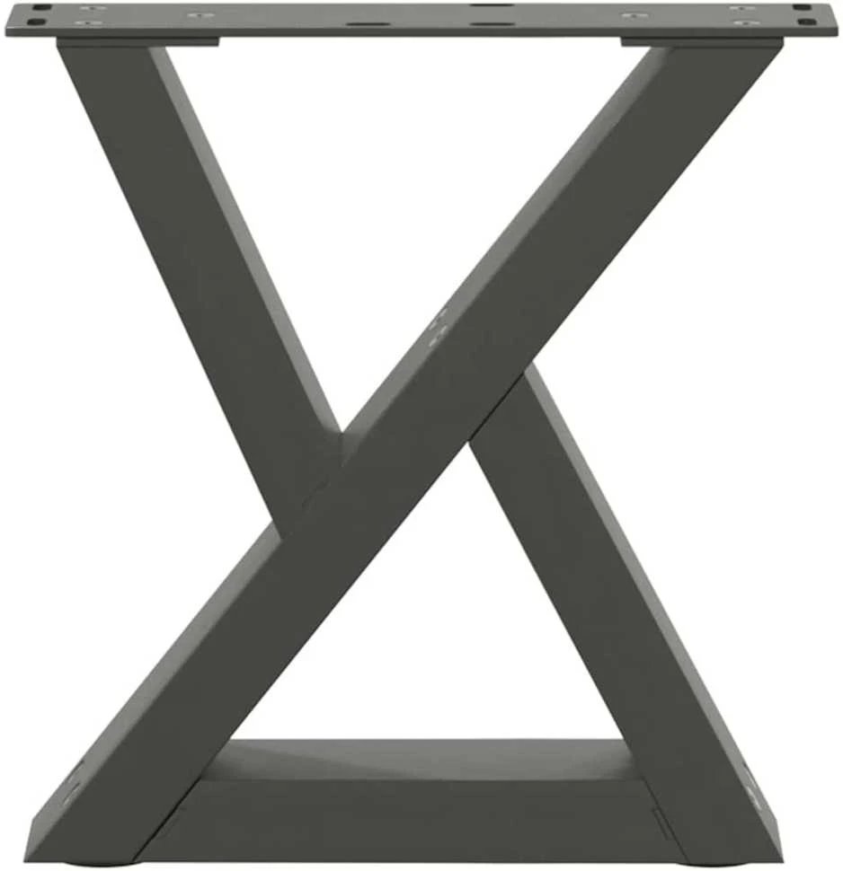 Kavos staliuko kojos, 2 vnt., antracito spalvos, 30x(30-31,3) cm, plienas
