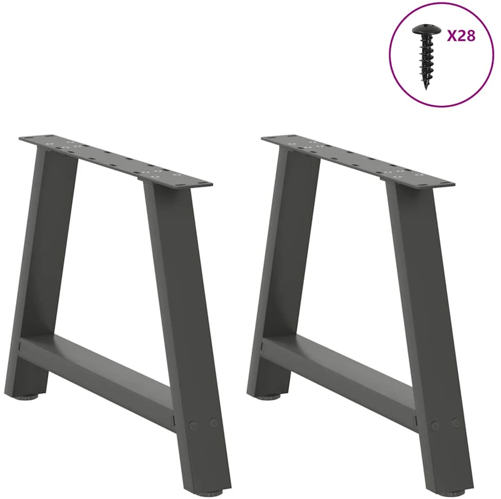 Kavos staliuko kojelės, A formos, 2 vnt., 60x(42-43)cm
