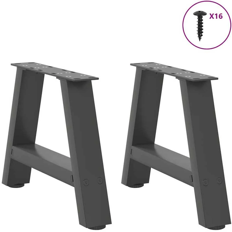 Kavos staliuko kojelės, A formos, 2 vnt., 30x(30-31)cm, plienas