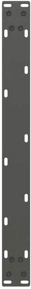 Kavos staliuko kojelės, 2 vnt., antracito spalvos, 60x(30-31) cm, plienas