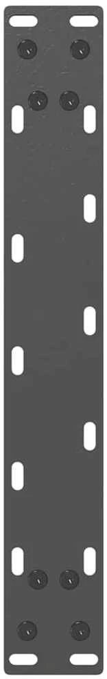 Kavos staliuko kojelės, 2 vnt., antracito spalvos, 40x(30-31) cm, plienas, U formos