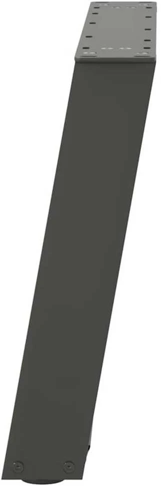 Kavos staliuko kojelės, 2 vnt., antracito spalvos, 60x(42-43) cm, plienas