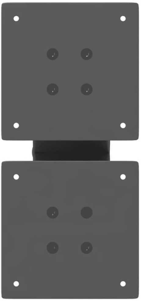 Kavos staliuko kojelės, 2 vnt., antracito spalvos, 40x(30-31) cm, plienas